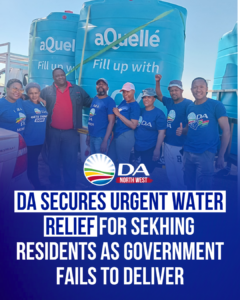 DA secures urgent water relief for Sekhing residents as government fails to deliver