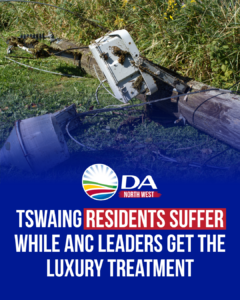 Tswaing residents suffer while ANC leaders get the luxury treatment