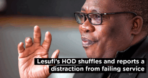 Lesufi’s HOD shuffles and reports a distraction from failing service