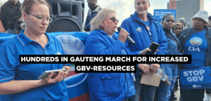 Hundreds in Gauteng march for increased GBV-resources 