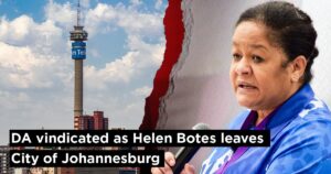 DA vindicated as Helen Botes leaves City of Johannesburg