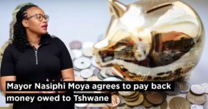 Mayor Nasiphi Moya agrees to pay back money owed to Tshwane