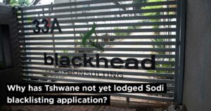 ANC-led Tshwane has still not lodged Sodi blacklisting application