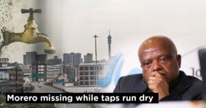 Morero missing while taps run dry