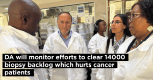 DA will monitor efforts to clear 14000 biopsy backlog which hurts cancer patients