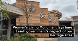 Women&#8217;s Living Monument lays bare Lesufi government&#8217;s neglect of our heritage sites