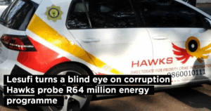 Lesufi turns a blind eye on corruption as Hawks probe R64 million energy programme