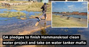 DA pledges to finish Hammanskraal clean water project and take on water tanker mafia