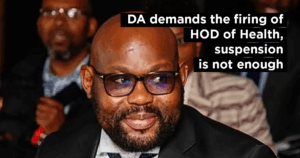 DA demands the firing of HOD of Health, suspension is not enough