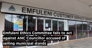 Emfuleni Ethics Committee fails to act against ANC Councillor accused of selling municipal stands