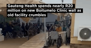 Gauteng Health spends nearly R20 million on new Boitumelo Clinic wall as old facility crumbles