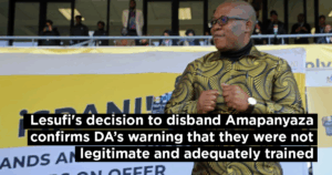 Lesufi&#8217;s decision to disband Amapanyaza confirms DA’s warning that they were not legitimate and adequately trained