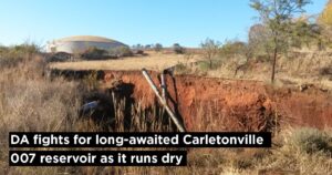 DA fights for long-awaited Carletonville 007 Reservoir as it runs dry