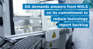 DA demands answers from NHLS on its commitment to reduce c backlog