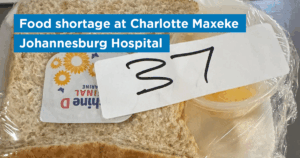 Food shortage at Charlotte Maxeke Johannesburg Hospital