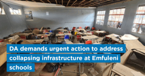 DA demands urgent action to address collapsing infrastructure at Emfuleni schools