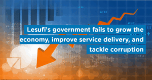 Lesufi’s government fails to grow the economy, improve service delivery, and tackle corruption