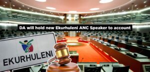 DA will hold new Ekurhuleni ANC Speaker to account