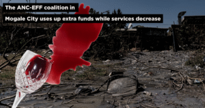 The ANC-EFF coalition in Mogale City uses up extra funds while services decrease