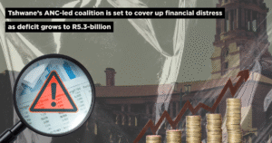 Tshwane’s ANC-led coalition is set to cover up financial distress as deficit grows to R5.3-billion