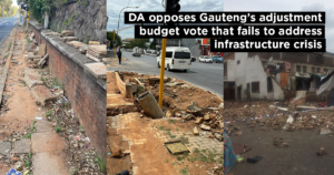 DA opposes Gauteng’s adjustment budget vote that fails to address infrastructure crisis