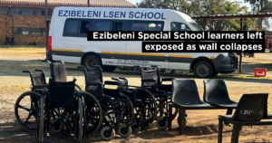 Ezibeleni Special School learners left exposed as wall collapses