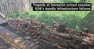 Tragedy at Daveyton school exposes GDE’s deadly infrastructure failures