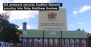 DA pressure secures Auditor-General scrutiny into fishy Matthew Goniwe School contracts