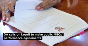 DA calls on Lesufi to make public MECs’ performance agreements