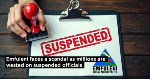 Emfuleni faces a scandal as millions are wasted on suspended officials