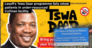 Lesufi’s Tswa Daar programme fails rehab patients in under-resourced Cullinan facility