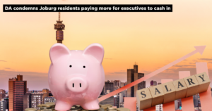 DA condemns Joburg residents paying more for executives to cash in