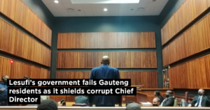 Lesufi’s government fails Gauteng residents as it shields corrupt Chief Director