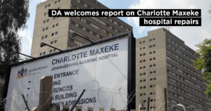 DA welcomes report on Charlotte Maxeke hospital repairs