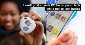 Lesufi govt spends R119m on panic tech while police lack basics