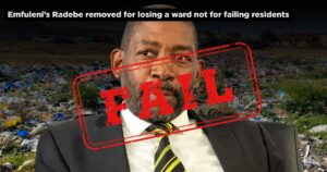 Emfuleni’s Radebe removed for losing a ward not for failing residents