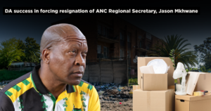DA success in forcing resignation of ANC Regional Secretary, Jason Mkhwane