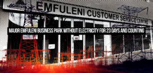 Major Emfuleni business park without electricity for 23 days and counting