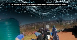 DA delivers relief to Finetown residents following water crisis