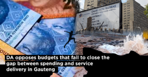 DA opposes budgets that fail to close the gap between spending and service delivery in Gauteng