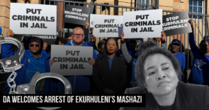 DA welcomes arrest of Ekurhuleni’s Mashazi