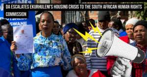 DA escalates Ekurhuleni’s housing crisis to the South African Human Rights Commission