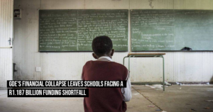 GDE’s financial collapse leaves schools facing a R1.187 billion funding shortfall