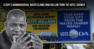 Lesufi’s Hammanskraal water claims ring hollow from the hotel shower