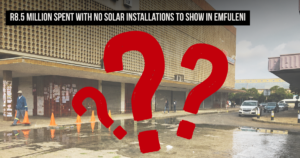 R8.5 million spent with no solar installations to show in Emfuleni