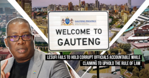 Lesufi fails to hold corrupt officials accountable while claiming to uphold the rule of law