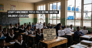 Lesufi’s government puts e-Tolls before Gauteng children’s education