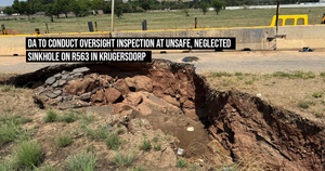 DA to conduct oversight inspection at unsafe, neglected sinkhole on R563 in Krugersdorp