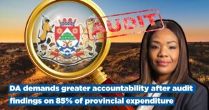 DA demands greater accountability after audit findings on 85% of provincial expenditure