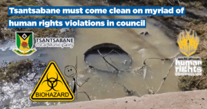 Tsantsabane must come clean on myriad of human rights violations in council